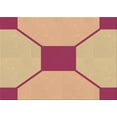 thumbnail image 1 of Ahgly Company Indoor Rectangle Patterned Shocking Orange Area Rugs, 4' x 6', 1 of 6