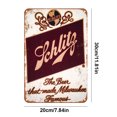 thumbnail image 4 of Chapa Metal SCHLITZ Pintura Hierro Rectangular Pared para El Y Bar 20x30cm, 4 of 9