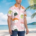 thumbnail image 5 of Bixox Men's Hawaiian Shirts Men's Cute Sushi Print Short-Sleeve Shirt-Small, 5 of 8