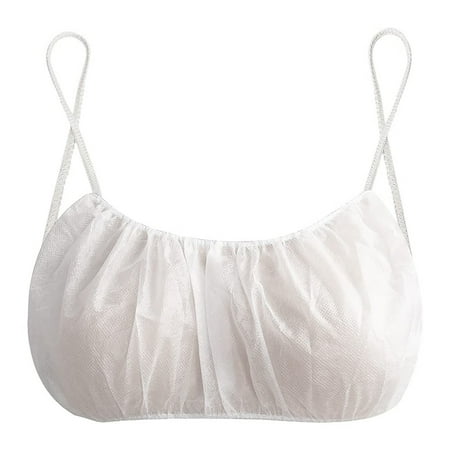 

Xahyotn Women s Disposable Bras Disposable Spa Top Underwear Brassieres Tops 100PCS