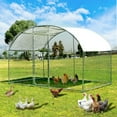 thumbnail image 6 of TPHORK Metal Chicken Coop,Chicken Run,Walk-in Poultry Cage with Cover(9.8'L x 6.6'W x 6.6'H), 6 of 10