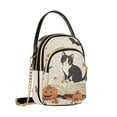 thumbnail image 7 of FORMRS Crossbody Bag for Women Quilted Travel Shoulder Cell Phone Purse with Chain Strap Handbag, Gray Cartoon Halloween Cat, 7 of 7