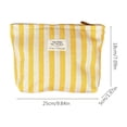 thumbnail image 2 of Striped Electronic Accessories Bag, Travel Case for Power Banks, Cables, and Digital Tech Gear，Yellow, 2 of 7