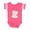 Football Pink and White, variant on Memere's Little Peanut Boys or Girls Baby Bodysuit
