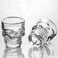 thumbnail image 5 of Skull Glass Shot Glasses- Set of 6 1.75oz, Clear, 5 of 5
