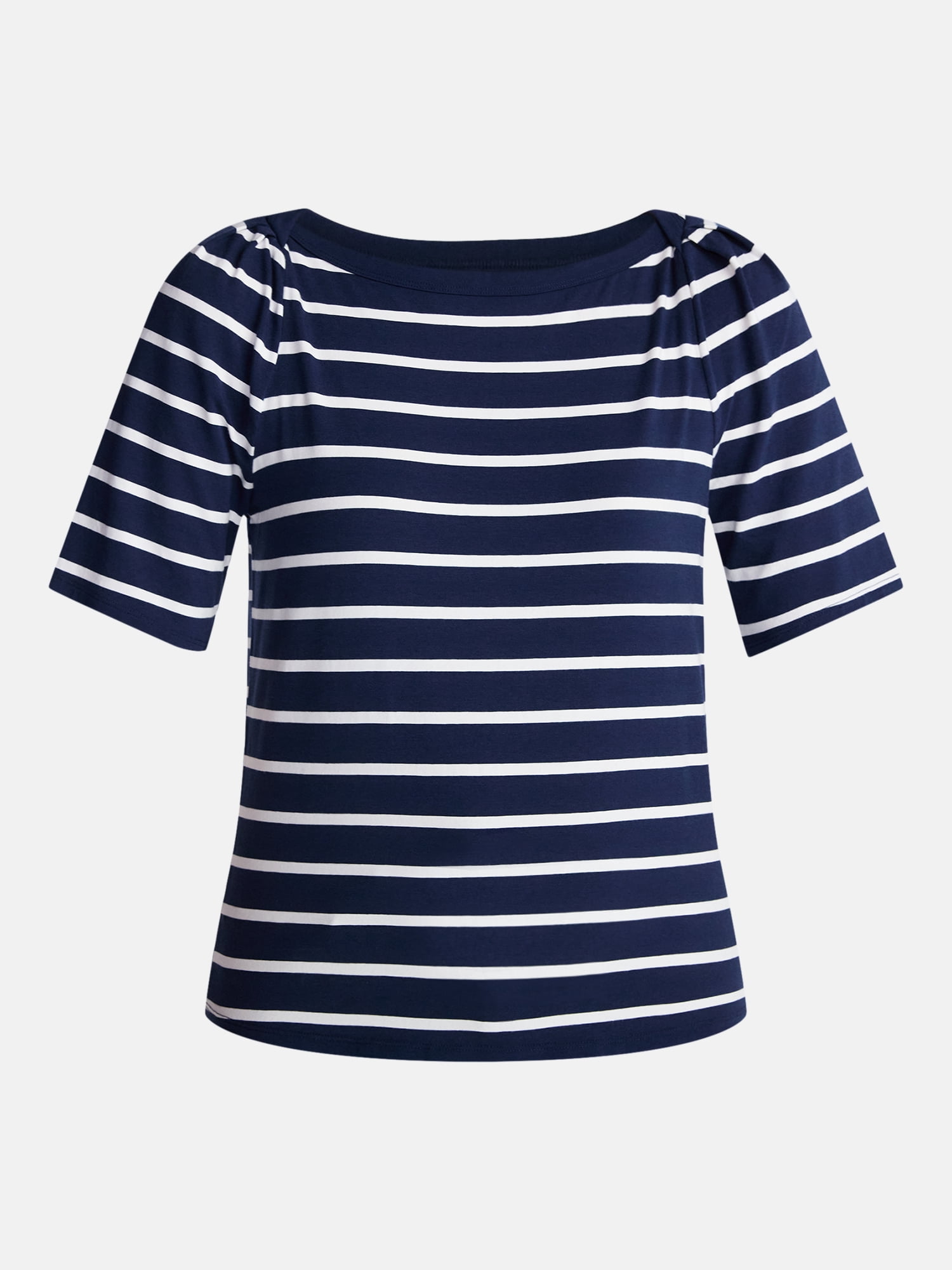 Time and Tru Women's Envelope Tee with Short Sleeves, Sizes XS-XXXL