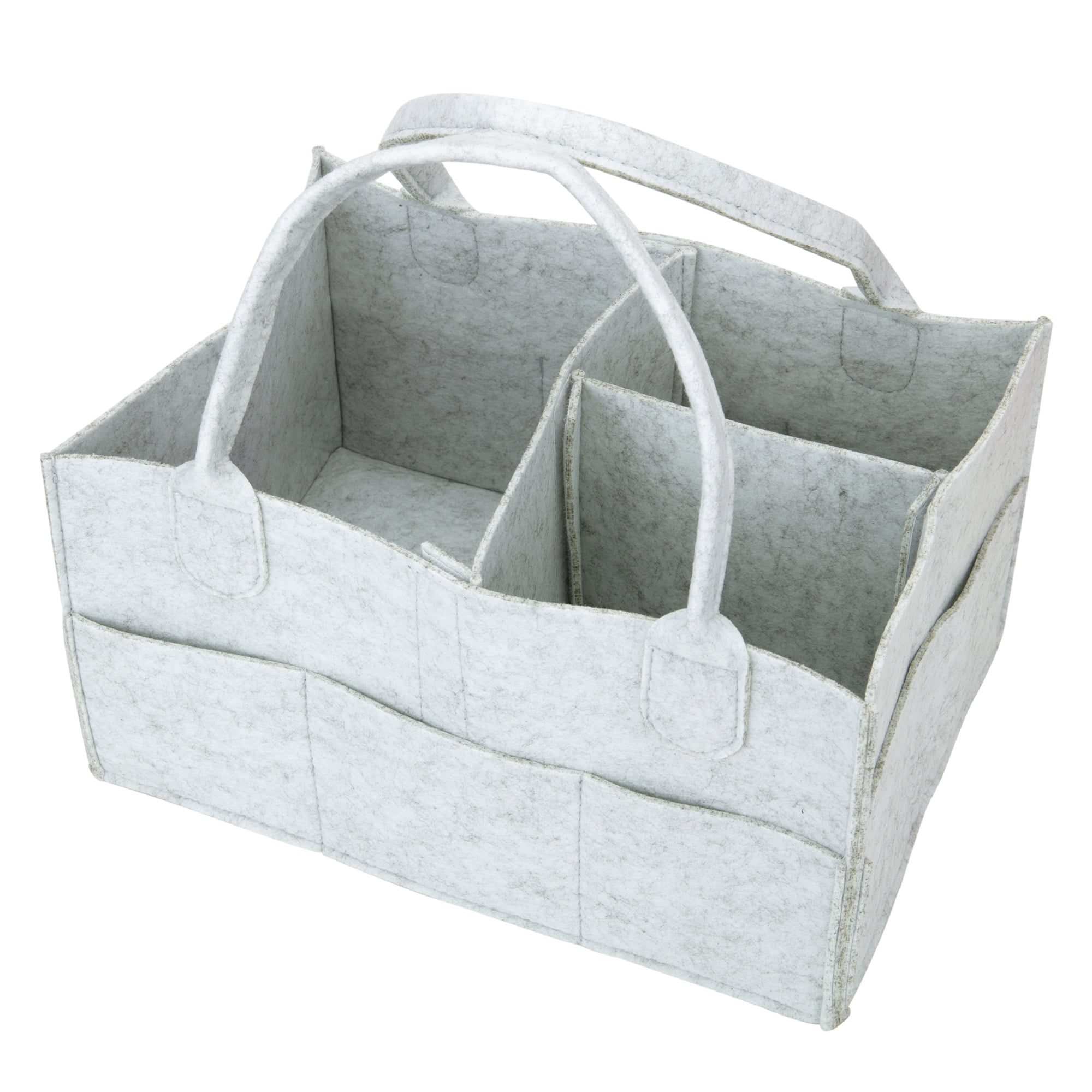 Newborn Registry Must Haves Nursery Storage Bin for Changing Table Large Portable Travel Car Organizer Grey Barcley Baby Diaper Caddy Organizer Basket for Boys Girl