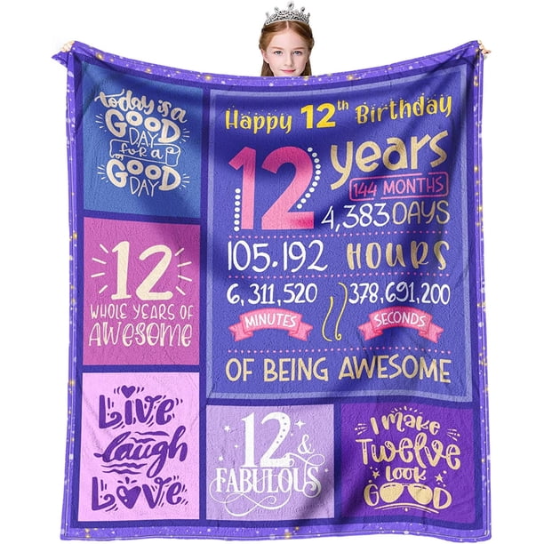 LHSHID Gifts for 9 Year Old Girl Blanket Flannel Soft and Comfortable Anti static Bed Sofa Blanket 60x80in