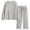 Apricot, variant on DAKIMOE Lounge Sets for Women Pajamas Long Sleeve Sleepwear Soft Nightwear 2 Piece Pjs Ribbed Knit Fall Winter Outfits Pockets, Apricot, L
