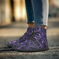 thumbnail image 2 of POLERO Womens Purple Black Camo Hunting Work Shoes for Women High Top Ankle Walking Barefoot Sneaker High Mid Ankle Support Training Athletic Walking Fitness Sneakers Travel Trainer Strap Shoes, 2 of 7