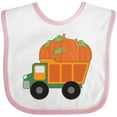 thumbnail image 3 of Inktastic Pumpkin Truck Thanksgiving Halloween Boys or Girls Baby Bib, 3 of 4