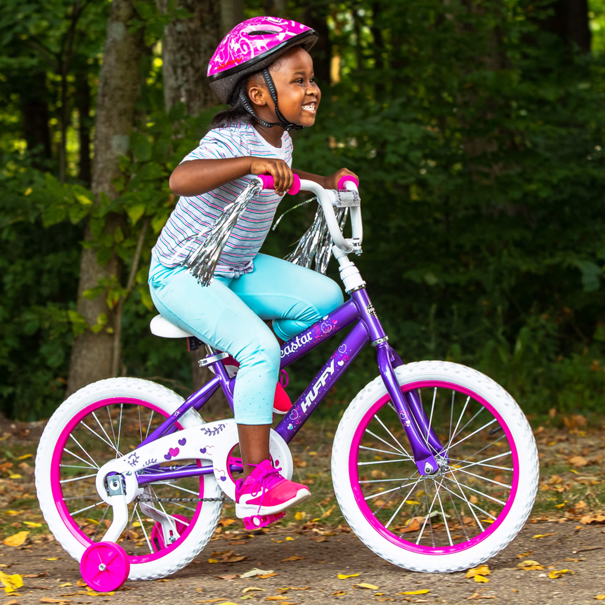 Huffy 18 in. Sea Star Kids Bike for Girls Ages 4 and up,Child, Metallic Purple - image 5 of 15