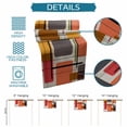 thumbnail image 6 of Red Green Orange Color Block Table Runner, Square Geometric Abstract Art Kitchen Table Runners Dress Scarves for Table Decorations Party/Restaurant/Indoor Outdoor Use, 13x36in, 6 of 9
