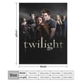 thumbnail image 3 of The Twilight Saga Throw Blanket Cozy Warm Flannel Blanket for Living Room Bedroom Bed Sofa Camping Travel, All Seasons Fleece Blankets Gifts for Kids Girls Boys Adults 80"x60", 3 of 8