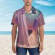 thumbnail image 2 of Fotbe Dreamy Moonlit Window Camisa Hawaiana para Hombre Unisex – Camisa Casual de Verano con Botones de Manga Corta de Algodón y Lino,Medium, 2 of 7
