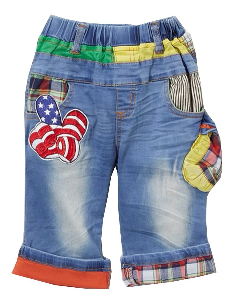 patriotic denim shorts