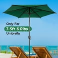 thumbnail image 4 of Abba Patio 7.5ft Lyon Outdoor Patio Umbrella Cover Replacement w/ 6 Sturdy Ribs, Dark Green, 4 of 6