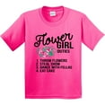 thumbnail image 3 of Inktastic Flower Girl Wedding Duties Youth T-Shirt, 3 of 5