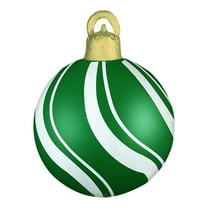 Elainilye Christmas Inflatable Decorations PVC Glitter Ball 18 Inches for Outdoor Indoor Tree Holiday Decor