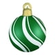 thumbnail image 2 of Bola inflable navideña grande de 45 cm para exteriores | Decoración de PVC con polvo brillante | Decoración multiusos para fiestas navideñas y bodas | Fácil de instalar con bomba de aire o boquilla, 2 of 5