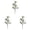 White*3, variant on Artificial Christmas Mistletoe Picks, Frosted Fake Mistletoe Branches Decoration with White Berries, Greenery Mistletoe Floral Stems for Xmas Tree Crafts Holiday Party Decor, 9.8 Inches