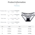 thumbnail image 2 of See Through Breathable Embroidery Transparent Hollow G-Strings Lace Underwear Sexy Panties Low Waist Briefs L 1, 2 of 7