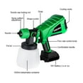 thumbnail image 3 of 1000ml Cordless Electric Paint Spray Gun With 3 Nozzles Flow Portable Home Suitable For 18V Batteries, 3 of 7