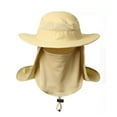 thumbnail image 3 of Sombrero boonie para hombre, sombrero de sol de secado rápido, transpirable, nailon, malla, velo desmontable, sombrero de protección solar para pesca al aire, 3 of 8