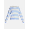 thumbnail image 5 of No Boundaries Essential Crewneck Sweater, Lightweight, Women's and Women's Plus XXS-4X, 5 of 5