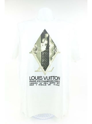 Louis Vuitton Rare Men's XL Orange Star LV Logo Monogram T-Shirt