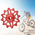 thumbnail image 2 of 12T/14T Rear Derailleur Pulley Aluminum Alloy Jockey Wheel Ceramic Guide Pulley Roller , Mountain Bike, , BMX 12T Red, 2 of 8