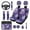 Purple Marble Print, variant on Yuyamidu Purple Marble Print Car Accessories 14pcs Car Seat Covers and Steering Wheel Cover Seat Belt Pad Cover Auto Armrest Cover Cushion Headrest Covers Keychain Cup Holders