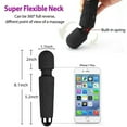 thumbnail image 2 of ZOUYUE Percussion Mini Handheld Electric Personnal Massager Wand Rechargeable&Waterproof Handheld Deep Tissue Neck Back Massager for Shoulder, Leg, Calf, Foot, Muscle, and Back Pain Relief(Black), 2 of 4