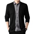 thumbnail image 3 of Lefu Cardigan Tricoté Deux Pièces pour Hommes Automne Ajusté Mode Décontractée, 3 of 7