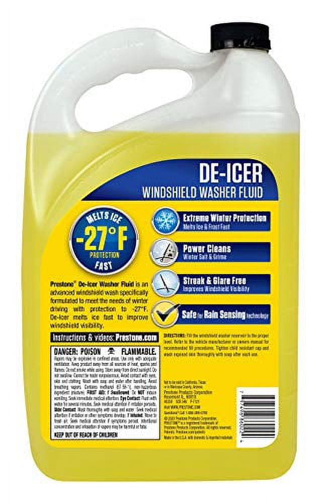 Prestone AS250 De-Icer Windshield Washer Fluid - 1 Gallon