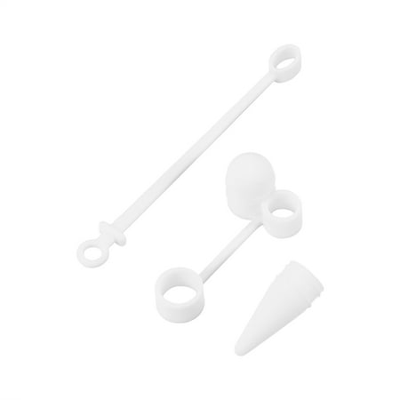

Anti-lost Cap Holder Nib Cover Dust-proof Lightning Cable Adapter Tether Kit Lightweight Silicone for iPad Pro Apple Pencil