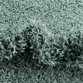 thumbnail image 5 of Unique Loom Comfort Solid Shag Collection Area Rug - Solace (2' x 6' Runner Light Slate Blue), 5 of 7