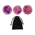 thumbnail image 4 of 3Pcs Acrylic Astrological Dice Constellation Dice for Astrology Constellation gifts Style G, 4 of 9