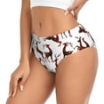 thumbnail image 2 of Fotbe Christmas Plaid Moose Calzones Estampados para Mujer – Ropa Interior de Algodón, Cómoda, Suave y Elástica-3X-Large, 2 of 6