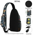 thumbnail image 3 of Youth Sports Sling Backpack with Volleyball and Basketball Designs – Lightweight Outdoor Bag with Secure Zippers, Ergonomic Fit, Large Compartments, Reversible Strap, Perfect for Game Days, 3 of 5