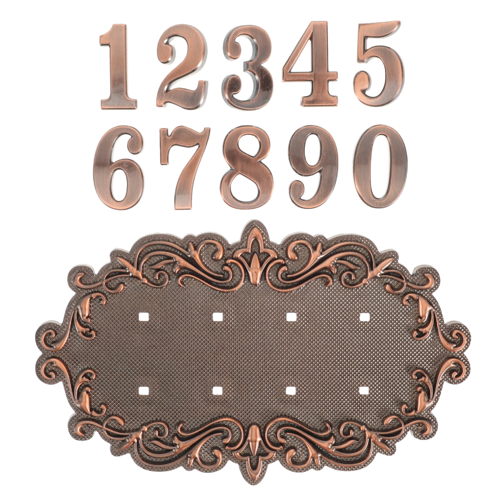 5 Sets Letters House Number Vintage Mailbox Front Door Plaque