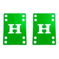 thumbnail image 1 of Skateboard Riser Pads 1/8" (4mm) Pair of Risers Longboard Shock Pads Green, 1 of 2