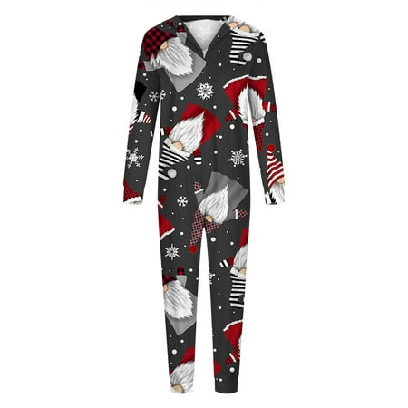 

AXXD Pajamas For Women Warm Striped Relaxed Fit Girls Pajamas Square Neck Long-Sleeved Girls Christmas Sleepwear For Women