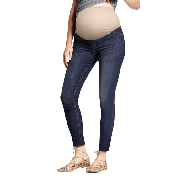 Hybrid & Company Jeans de Maternité Ajustés Super Confortables Extensibles pour Femmes PM5804RSK Moyen Était S