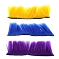 thumbnail image 1 of Casco DYNWAVEMX cabellero Punk Mohawk Amarillo Morado Azul, 1 of 8