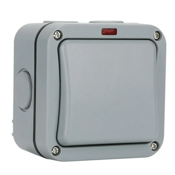 Billuyoard Interruptor impermeable al aire libre Jardín Piscina Anti Tormenta de lluvia - Pared a prueba Accesorios para electrodomésticos No.01