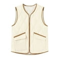 thumbnail image 2 of Neewe Women Quilted Casual Vest Lightweight Packable Sleeveless Jacket Button Top with Pocket, 2 of 3