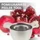 thumbnail image 2 of 1 juego de pelador de granadas de acero inoxidable para cocina., 2 of 8
