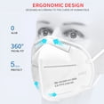 thumbnail image 3 of Mascarillas FFP2 KN95 Mascarillas 5 Capas Filtro Homologada Mascarillas Faciales Mascarilla Protectora Boca CE FFP2MASK Mascarilla Respiratoria, 3 of 5