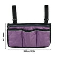 Duety Wheelchair Armrest Side Bag Walker Organizer Bag with Reflective